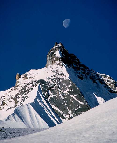 Moon and Mountain