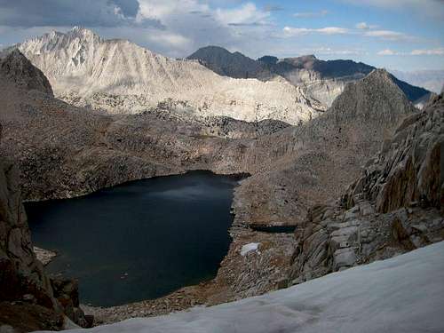 Upper Royce Lake, Pk 12,470 from Royce/Feather Col