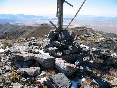 The summit cairn & register
