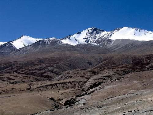 Mentok Kangri II and I near Tsomoriri