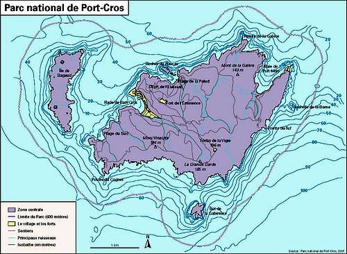 Map of Port-Cros