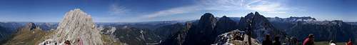 360° summit panorama Cima di Terrarossa