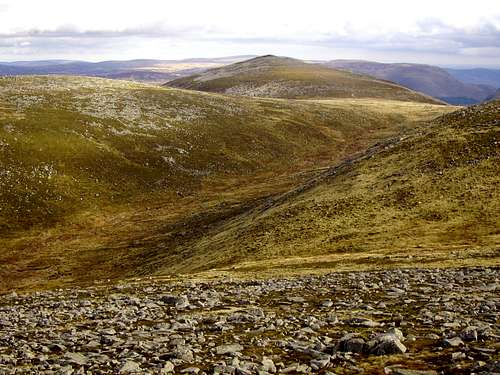 Broad Cairn from Cairn Bannoch