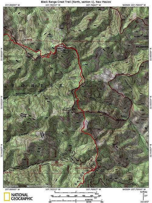 Black Range Crest Trail (North, section 1)