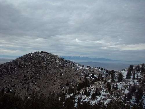 Swasey peak as seen from the...