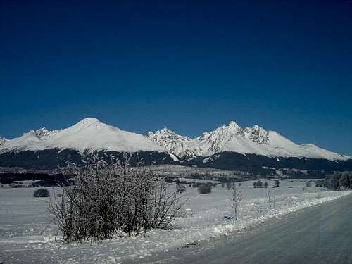 Southeast peaks of the High Tatras