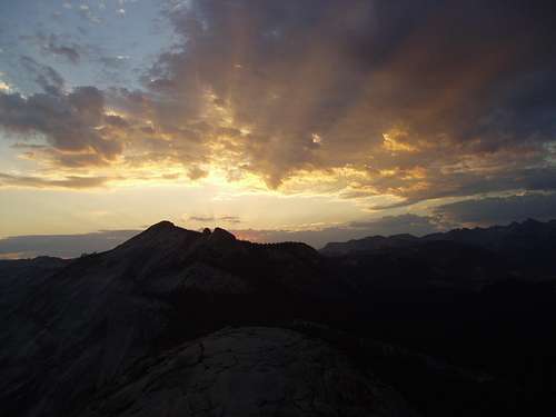 Sunrise from the top of Half Dome