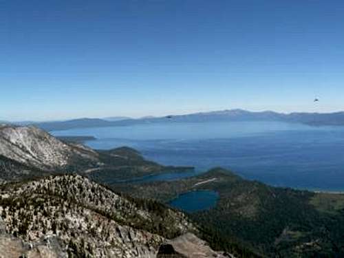 View from the summit of Mt. Tallac