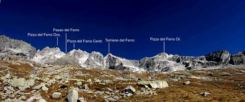 Major summits of Val del Ferro.
