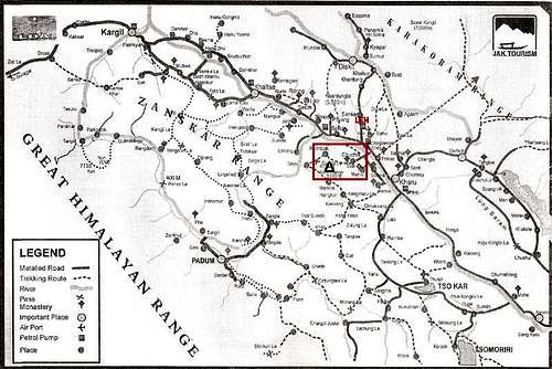 Map of Lahdakh area