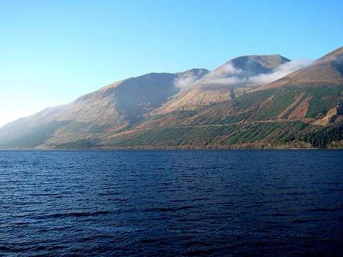 The west summits across Loch Lochy