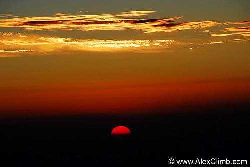 Sunrise from the Summit of Elbrus