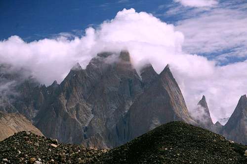 Lobsang Spair Peaks, Baltoro Glacier, Karakoram, Baltistan, Pakistan