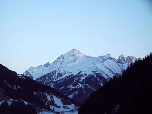 Ahornspitze in winter