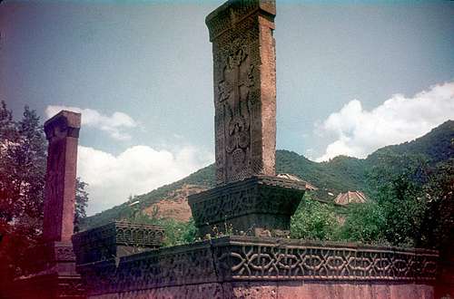 Khachkar cross-stones in Haghpat, Armenia