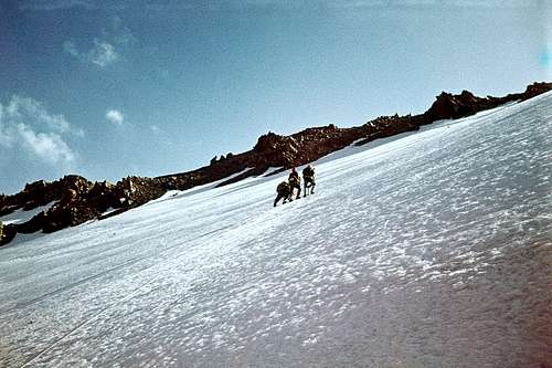 Up the NW slope of Akgul', 4400 m