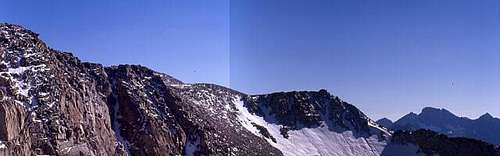 A panorama of the north ridge...