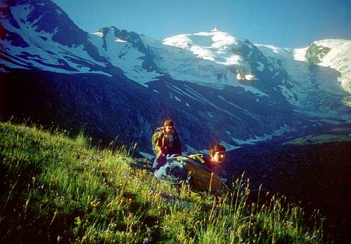 Crest of the Caucasus West of Gezetau Peak