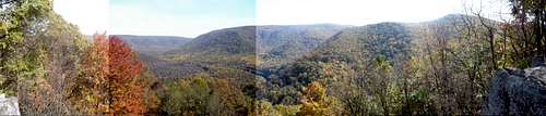 Panorama from Baughman's Rock Overlook 10/29/07