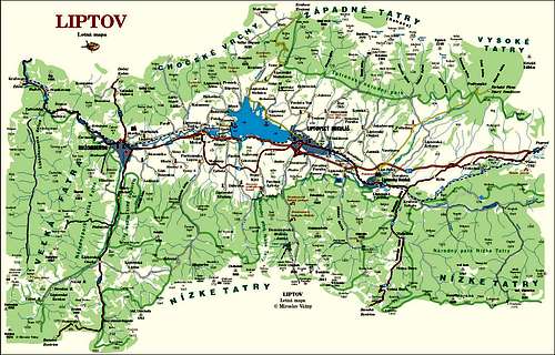 Map of Liptov
