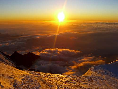 Sunset at Mont Blanc