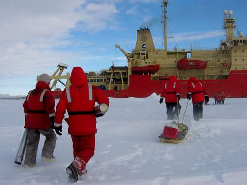 Ice coring, Antarctica