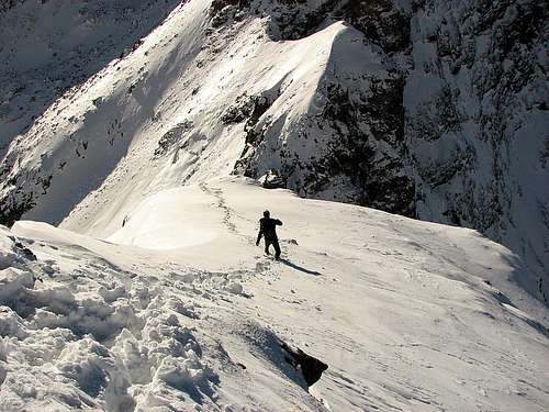 An Austrian guy on the ridge of Waldhorn (2702m)
