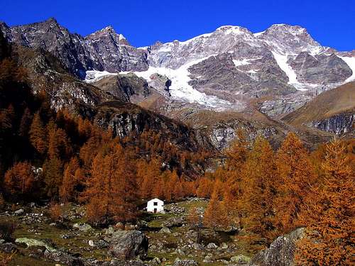 Monte Rosa. The side of Valsesia.
