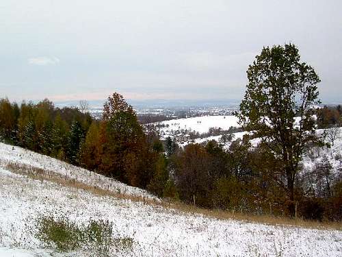 First Snow in the Low Beskid