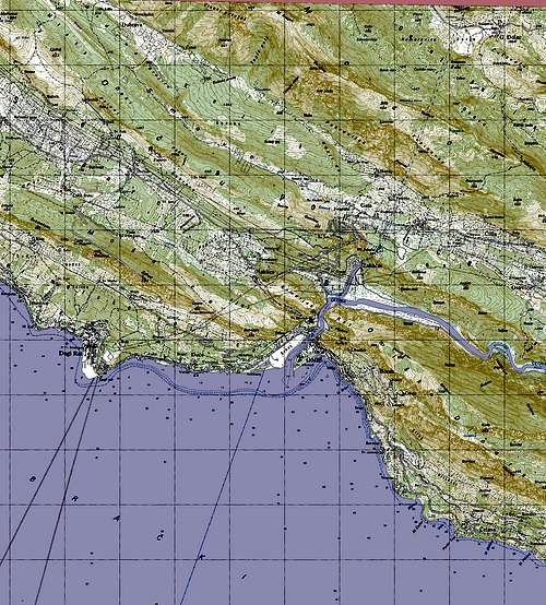 Kula - detailed topo  map