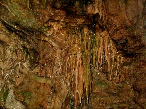 Dropstones in Pálvölgyi Cave