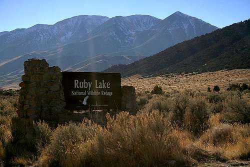 Ruby Lake NWR entrance