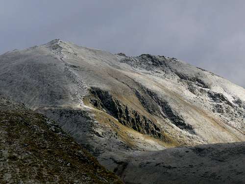 Snow in the Lawers Range