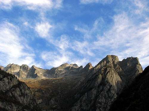 Val Masino mountains from Sasso Remenno