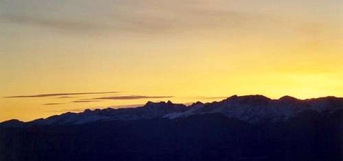 Indian Peaks at sunrise....