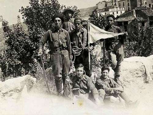 The Aquilotti of Pietracamela climbing team