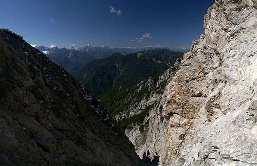 Notch view towards the Julian Alps