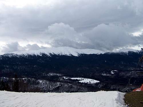 Babia Góra in winter scenery