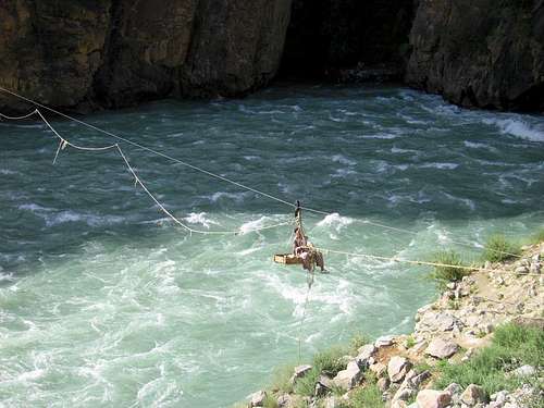 River Crossing in Baltistan