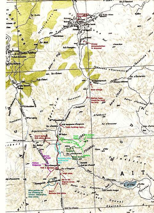 Toubkal map