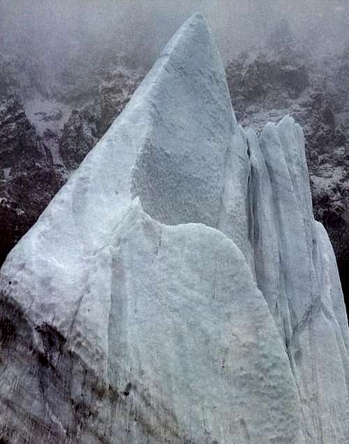 Sharp Ice tower at the...