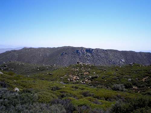 View East from Cuyapaipe's Summit
