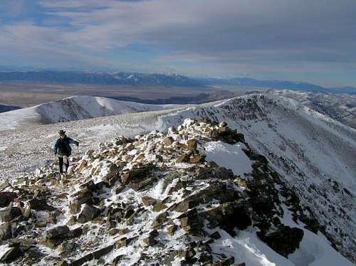 Approaching the summit