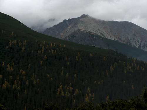 Tupá (2284 m) from the slope of Predné Solisko