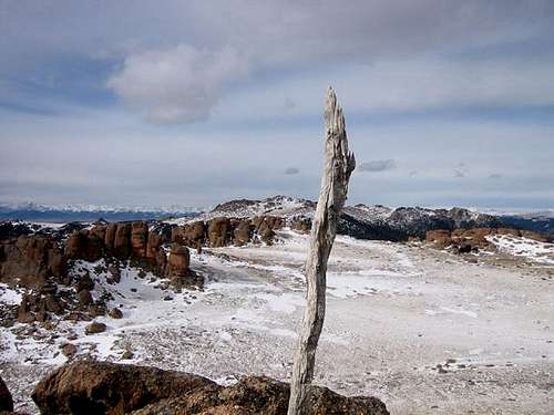 McCurdy Mountains summit pole...
