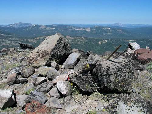 Summit cairn and register