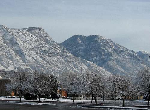 Flanked by Squaw Peak on