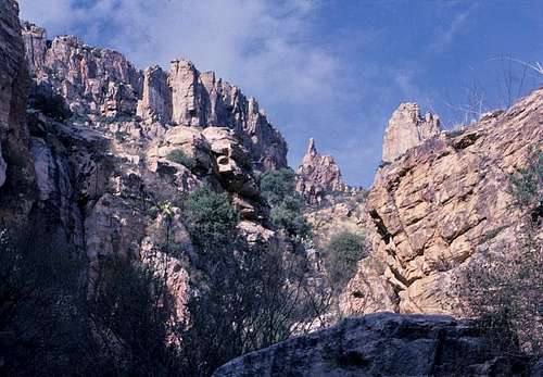 Prominent Point via Finger Rock Canyon
