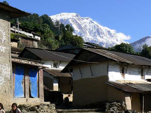 Lamjung Himal from Siklis