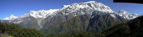 Machhapuchhare to Lamjung Himal Panorama